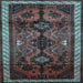 Square Persian Light Blue Traditional Rug, tr46lblu