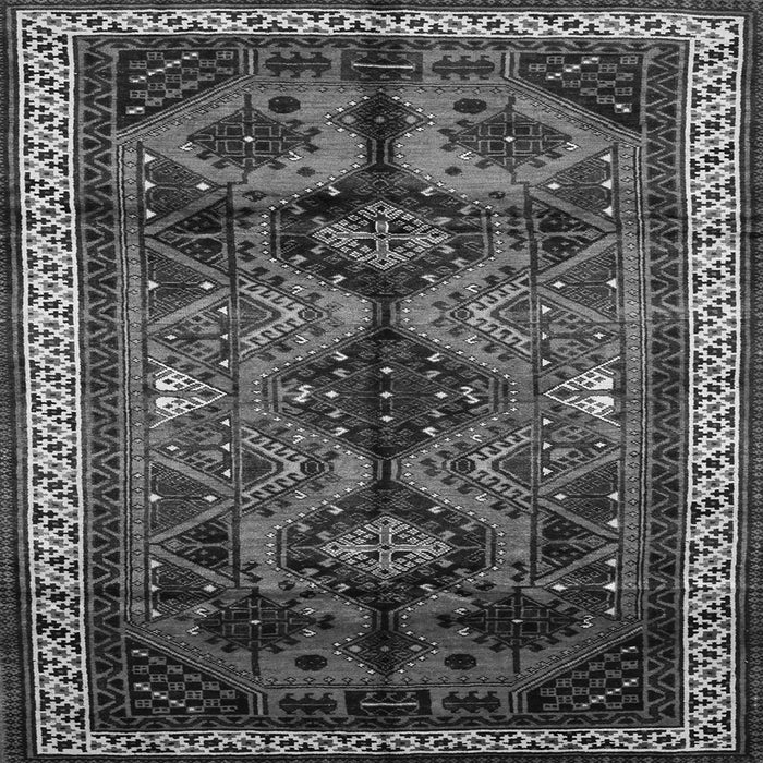 Serging Thickness of Persian Gray Traditional Rug, tr46gry