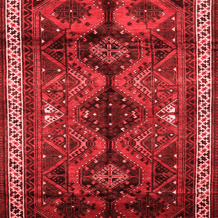 Machine Washable Persian Red Traditional Rug, wshtr46red
