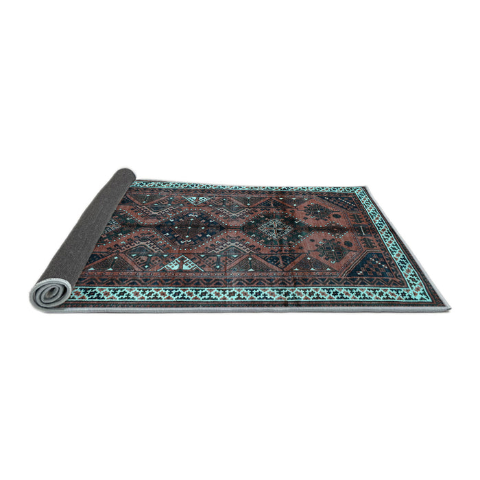Sideview of Persian Light Blue Traditional Rug, tr46lblu
