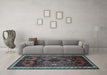 Machine Washable Persian Light Blue Traditional Rug in a Living Room, wshtr46lblu