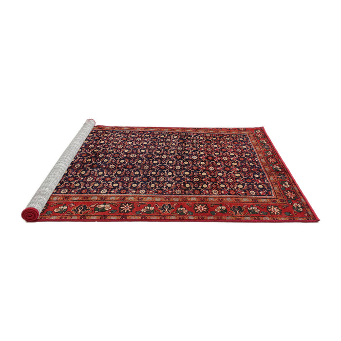 Sideview of Machine Washable Traditional Rust Pink Rug, wshtr47
