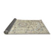 Sideview of Traditional Light Gold Persian Rug, tr4700