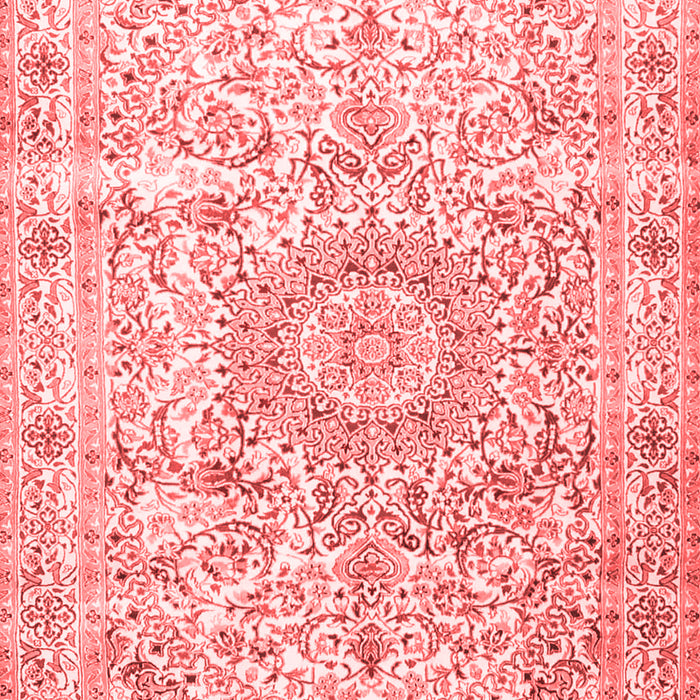 Machine Washable Persian Red Traditional Rug, wshtr4700red