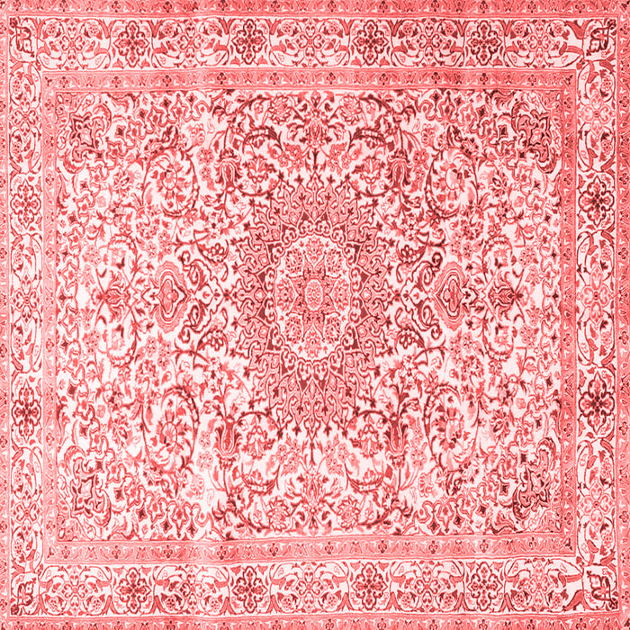 Machine Washable Persian Red Traditional Rug, wshtr4700red