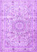 Machine Washable Persian Purple Traditional Area Rugs, wshtr4700pur