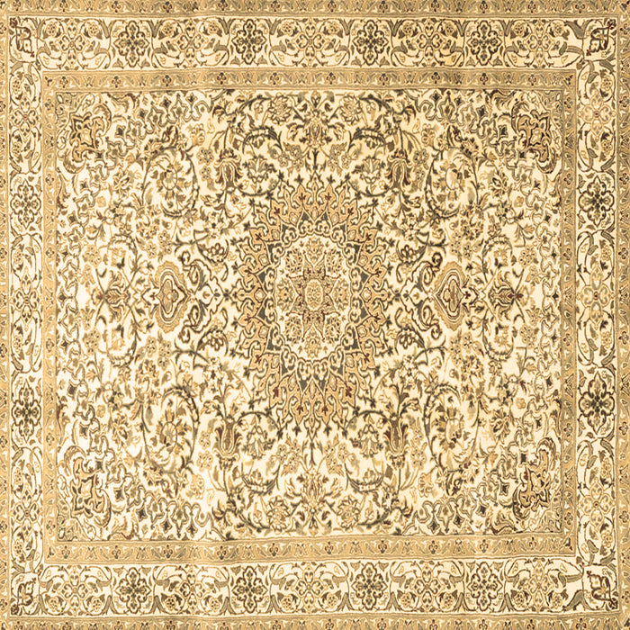 Square Machine Washable Persian Brown Traditional Rug, wshtr4700brn