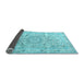 Sideview of Persian Light Blue Traditional Rug, tr4700lblu