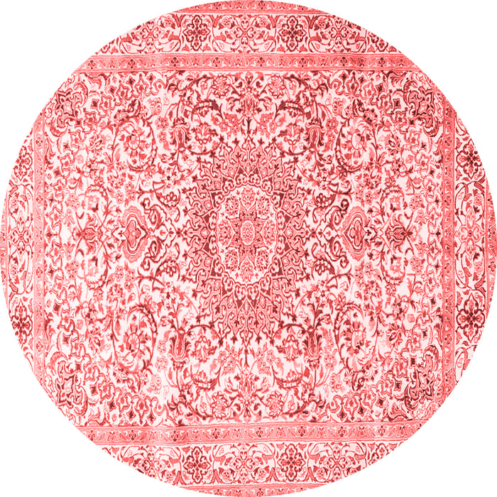 Machine Washable Persian Red Traditional Rug, wshtr4700red