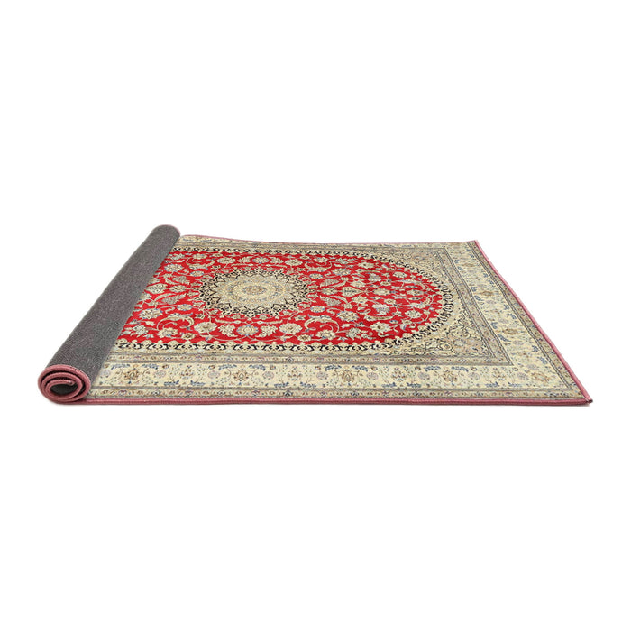 Sideview of Traditional Rust Pink Persian Rug, tr4701