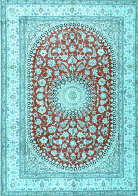 Persian Light Blue Traditional Rug, tr4701lblu