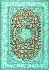 Persian Turquoise Traditional Rug, tr4701turq