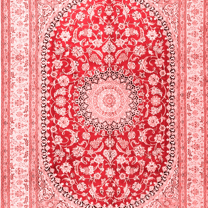 Machine Washable Persian Red Traditional Rug, wshtr4701red