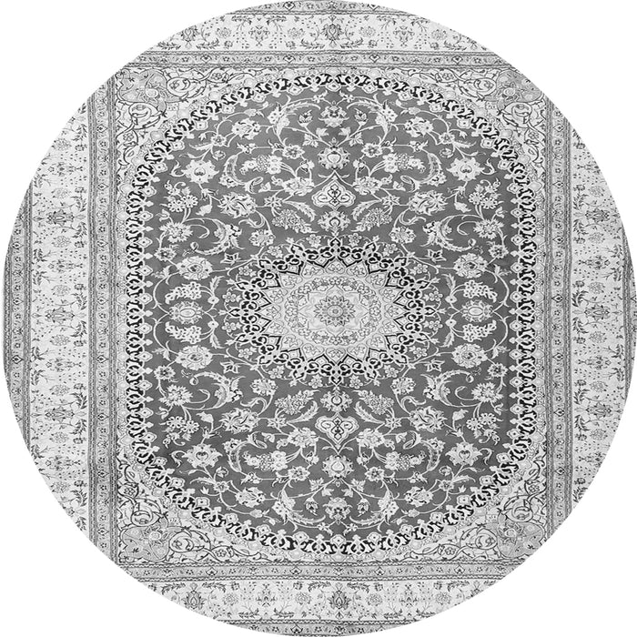 Square Persian Gray Traditional Rug, tr4701gry