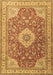 Machine Washable Persian Brown Traditional Rug, wshtr4702brn