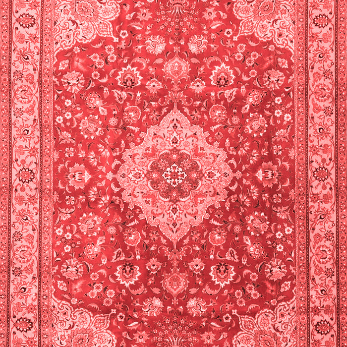 Machine Washable Persian Red Traditional Rug, wshtr4702red