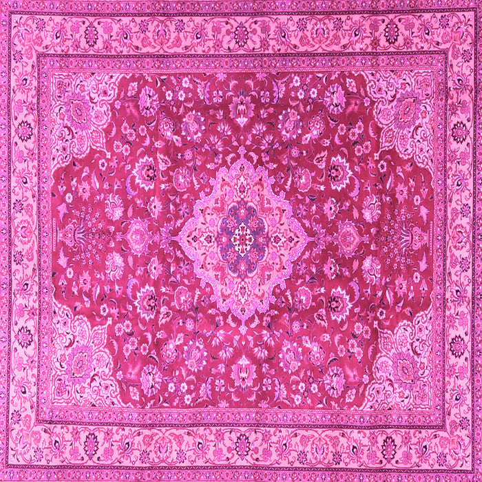 Square Persian Pink Traditional Rug, tr4702pnk