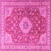 Square Persian Pink Traditional Rug, tr4702pnk