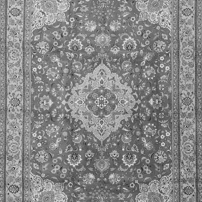 Serging Thickness of Machine Washable Persian Gray Traditional Rug, wshtr4702gry