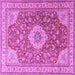 Square Persian Purple Traditional Rug, tr4702pur