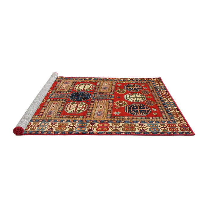 Sideview of Machine Washable Traditional Peru Brown Rug, wshtr4703