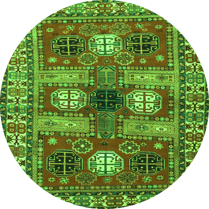 Machine Washable Persian Green Traditional Area Rugs, wshtr4703grn