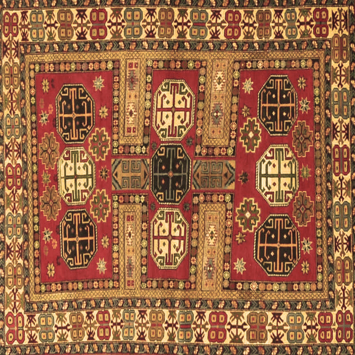Square Machine Washable Persian Brown Traditional Rug, wshtr4703brn