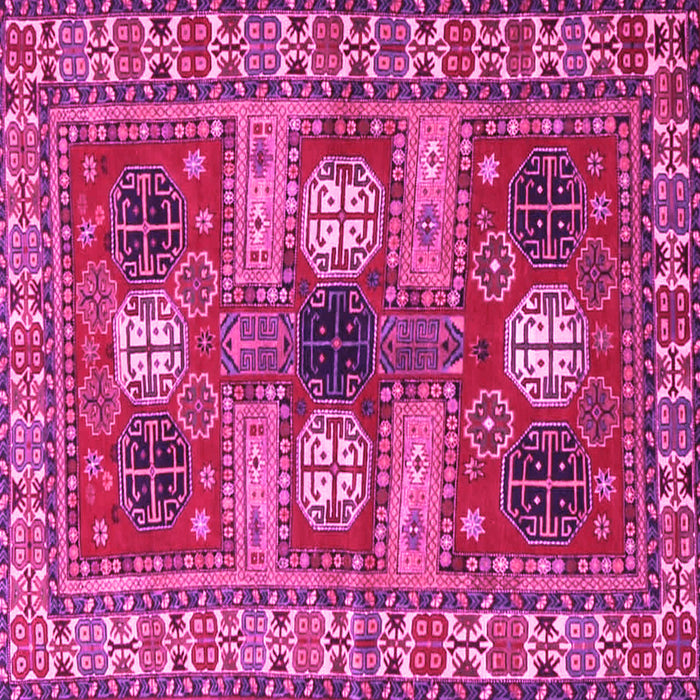 Square Persian Pink Traditional Rug, tr4703pnk