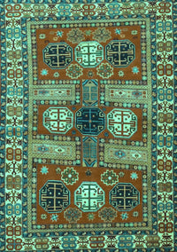 Persian Turquoise Traditional Rug, tr4703turq
