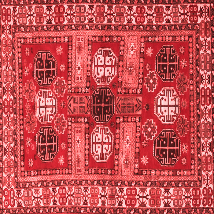 Machine Washable Persian Red Traditional Rug, wshtr4703red