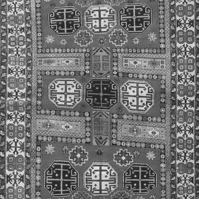 Serging Thickness of Machine Washable Persian Gray Traditional Rug, wshtr4703gry