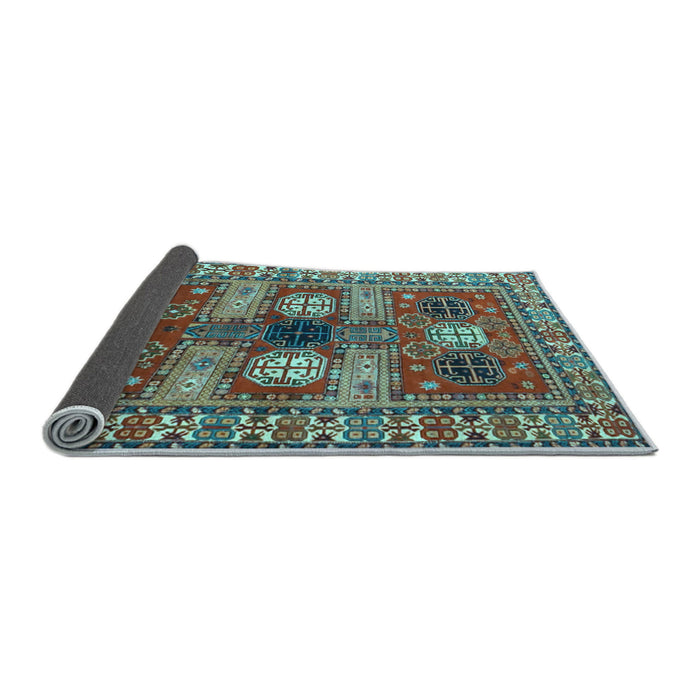 Sideview of Persian Light Blue Traditional Rug, tr4703lblu