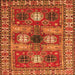Serging Thickness of Persian Orange Traditional Rug, tr4703org