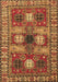 Machine Washable Persian Brown Traditional Rug, wshtr4703brn