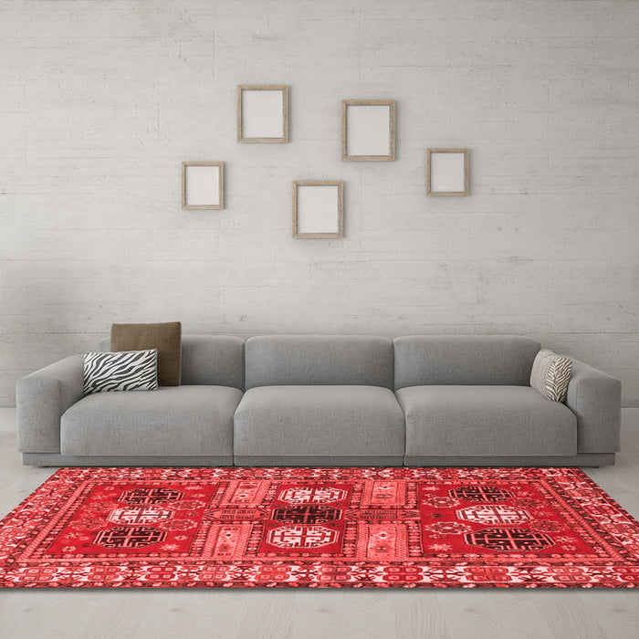 Traditional Red Washable Rugs