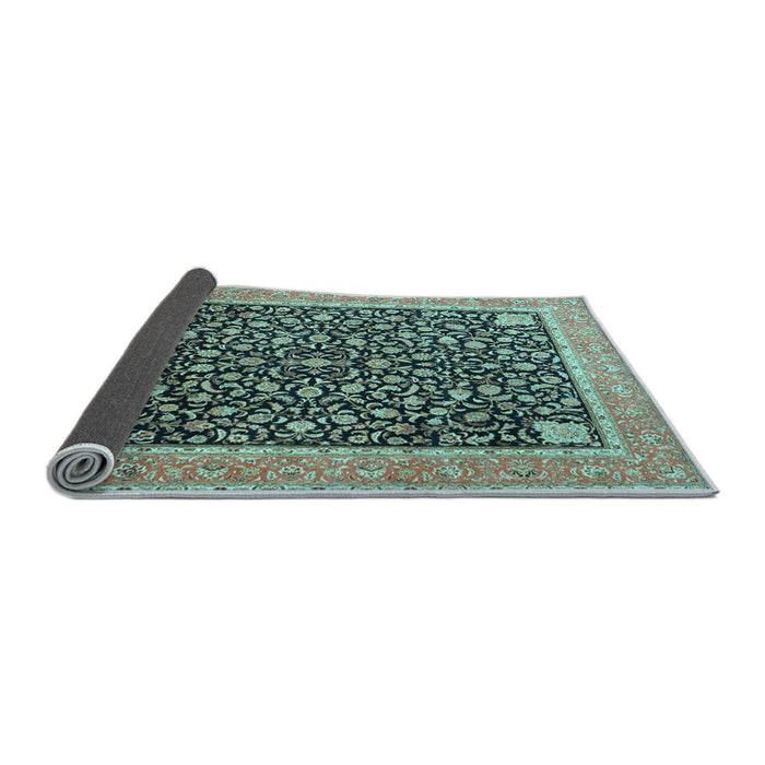 Sideview of Persian Light Blue Traditional Rug, tr4704lblu