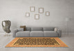 Machine Washable Persian Brown Traditional Rug in a Living Room,, wshtr4704brn