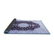 Sideview of Medallion Blue Traditional Rug, tr4705blu