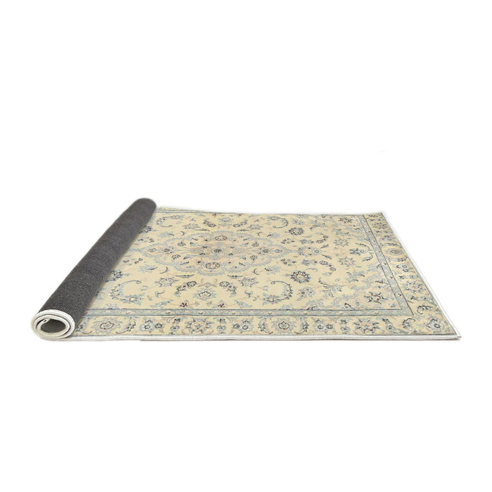 Sideview of Traditional Tan Brown Medallion Rug, tr4706