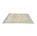 Sideview of Machine Washable Traditional Tan Brown Rug, wshtr4706