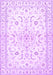 Medallion Purple Traditional Rug, tr4706pur