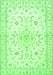 Medallion Green Traditional Rug, tr4706grn