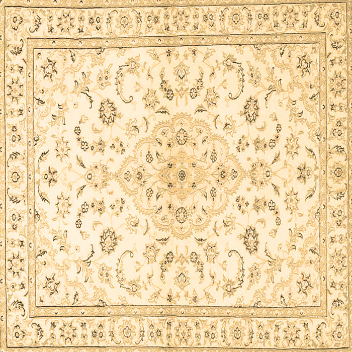 Square Medallion Brown Traditional Rug, tr4706brn