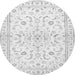 Square Medallion Gray Traditional Rug, tr4706gry