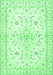 Medallion Emerald Green Traditional Rug, tr4706emgrn