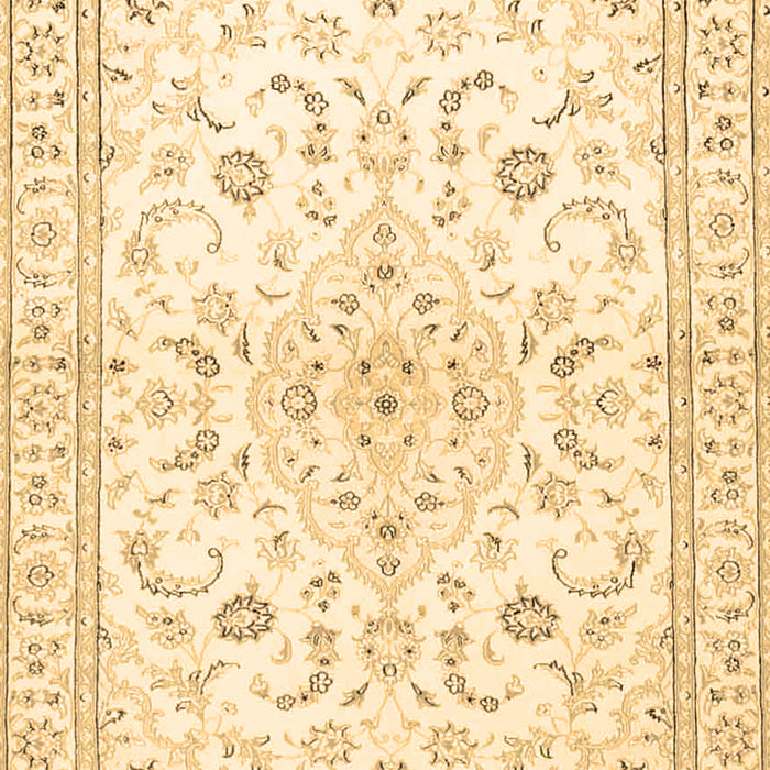 Machine Washable Medallion Brown Traditional Rug, wshtr4706brn