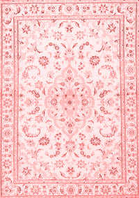 Medallion Red Traditional Rug, tr4706red