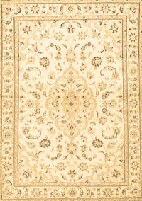 Medallion Brown Traditional Rug, tr4706brn