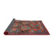 Sideview of Traditional Dark Almond Brown Persian Rug, tr4707