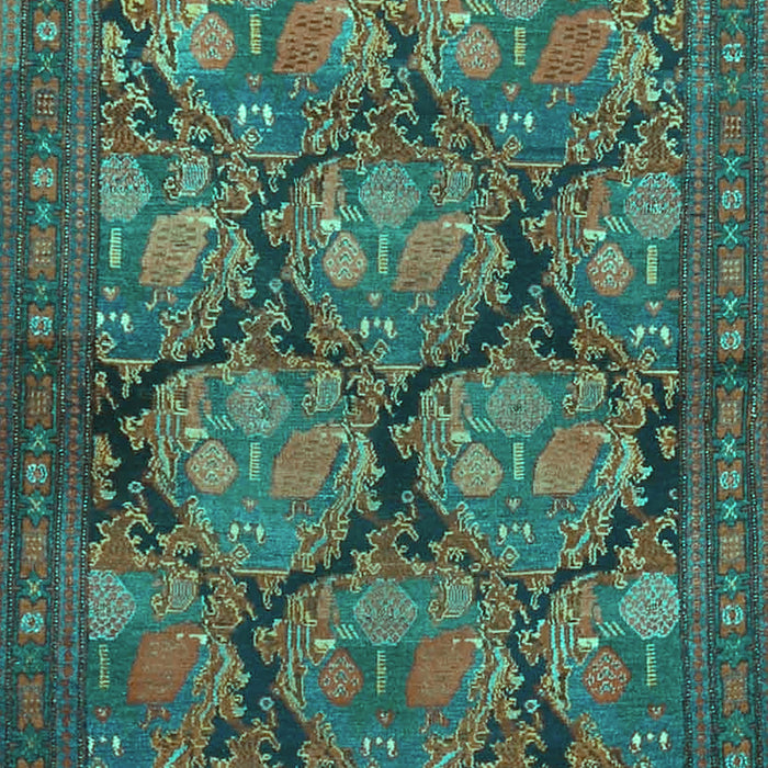 Persian Turquoise Traditional Rug, tr4707turq
